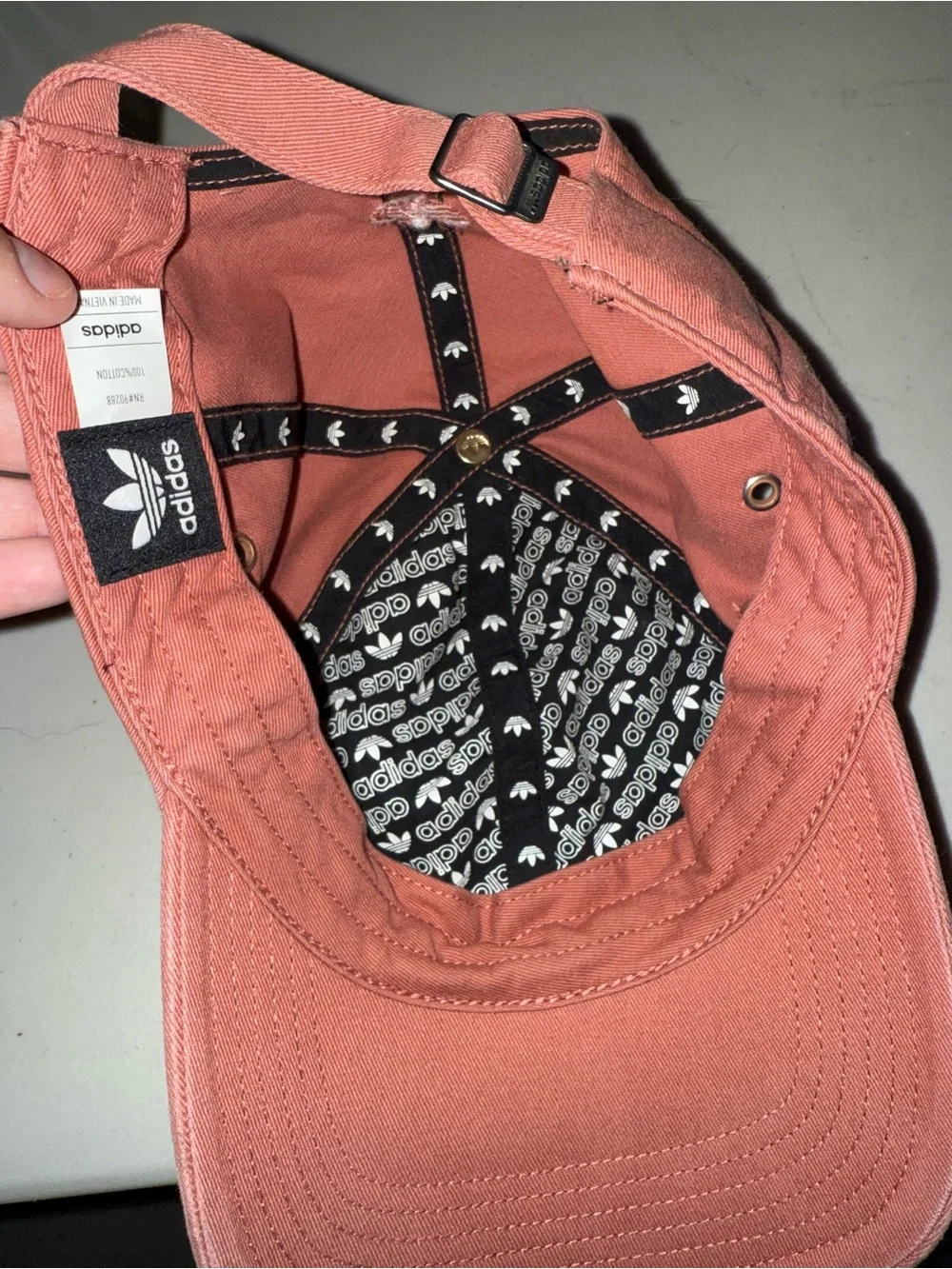 adidas Trefoil Baseball Cap in Dusty Pink